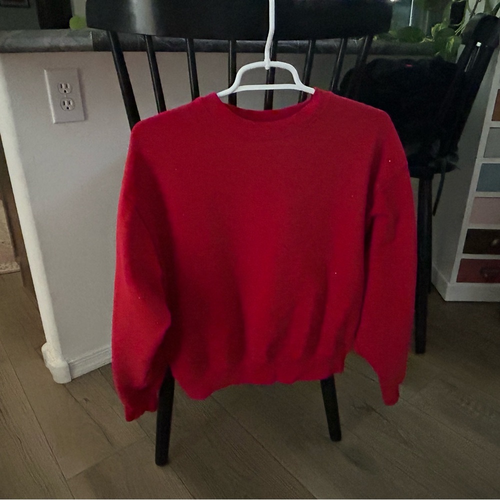 Victoria's Secret rhinestones Red crewneck sweater